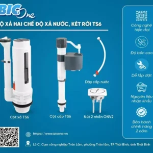 BỘ XẢ HAI CHẾ ĐỘ XẢ, KÉT RỜI TS6